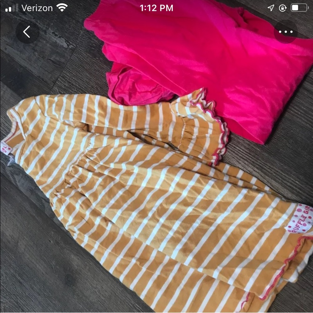 Ruffle girl outfit size 6
